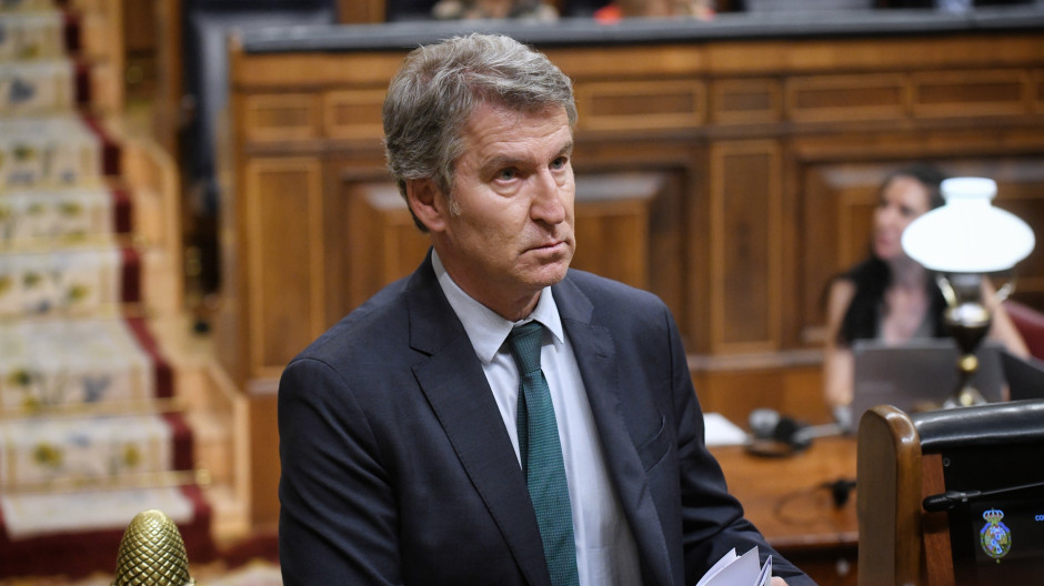 El líder del Partido Popular, Alberto Núñez Feijóo