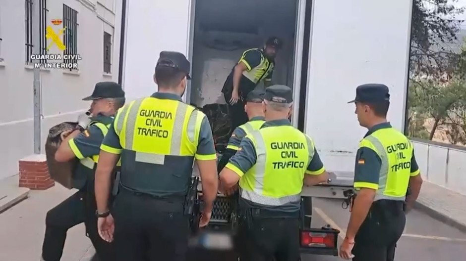 Detenido un camionero por transportar más de 1,5 toneladas de hachís