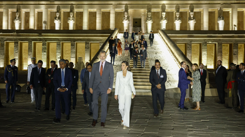 Los Reyes, en el Templo de Hatshepsut