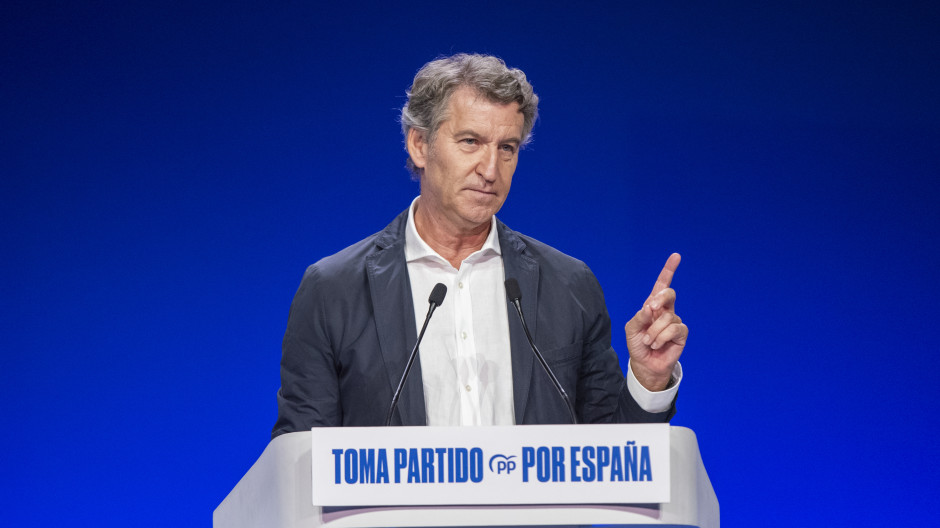 El presidente del Partido Popular, Alberto Núñez Feijóo