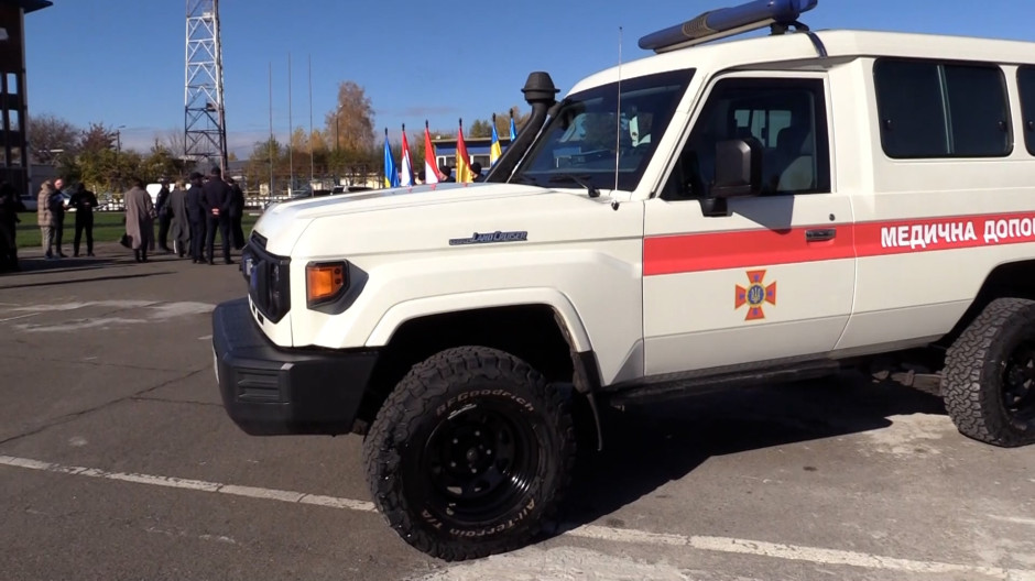 Vehículo blindado donado a Ucrania