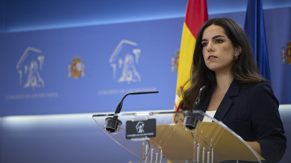 La portavoz de Vox en el Congreso, Pepa Millán