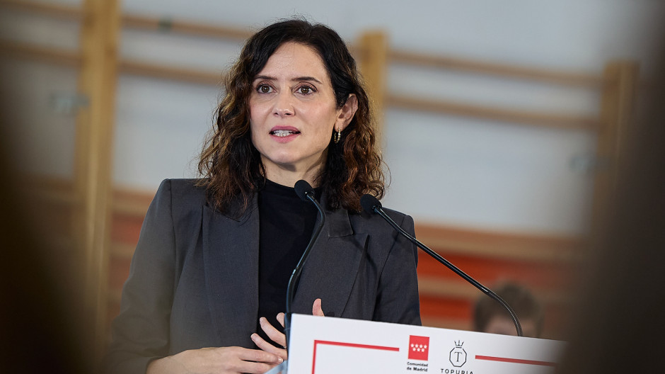 La presidenta de la Comunidad de Madrid, Isabel Díaz Ayuso