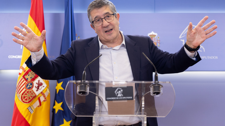 El portavoz del PSOE en el Congreso, Patxi López