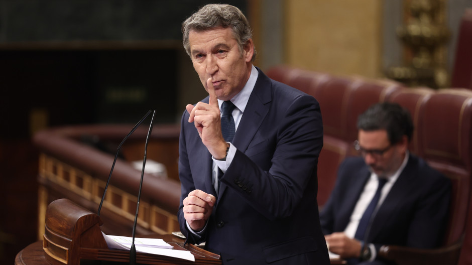 El líder del Partido Popular, Alberto Núñez Feijóo