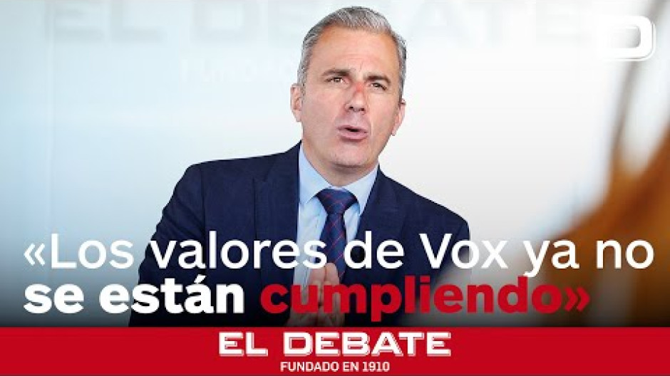 Ortega Smith: «Reivindico los valores fundacionales de Vox porque ya no se están cumpliendo»