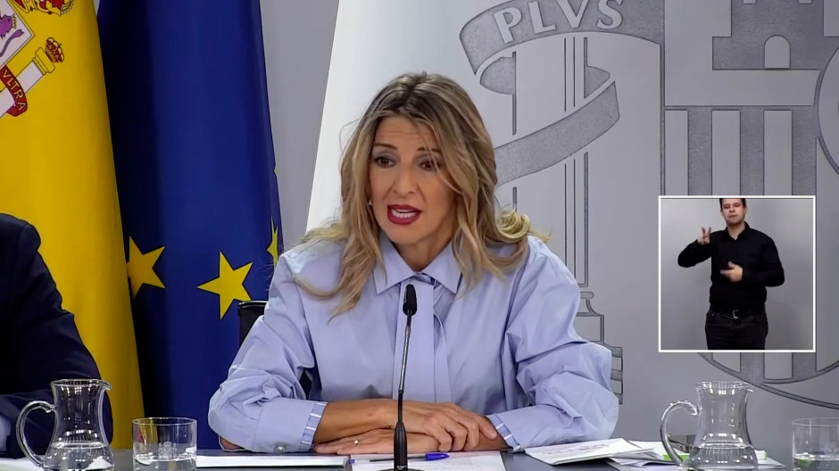 La vicepresidenta segunda y ministra de Trabajo, Yolanda Díaz