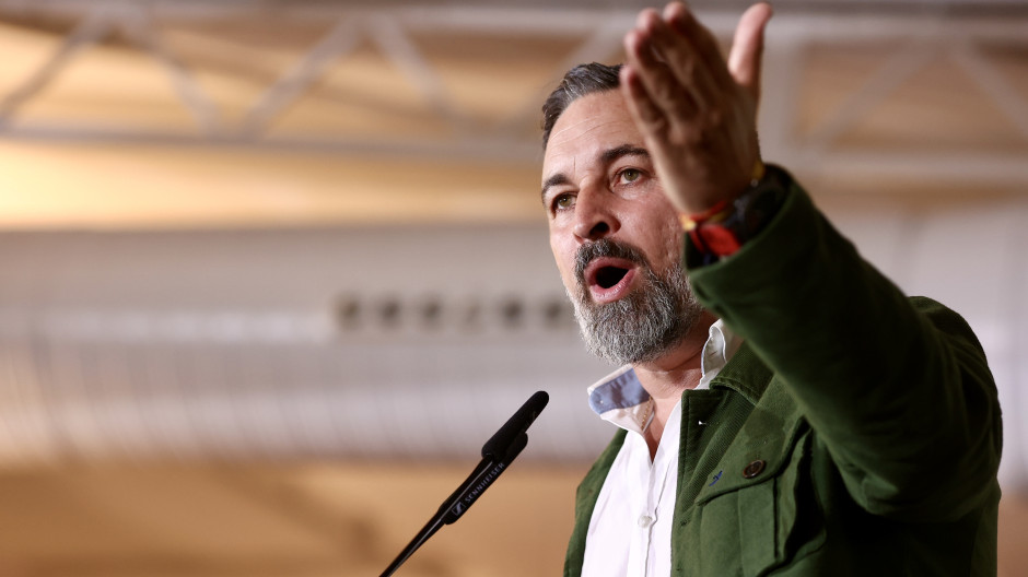 El líder de Vox, Santiago Abascal