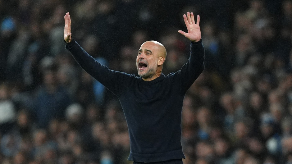 El entrenador del Manchester City, Pep Guardiola