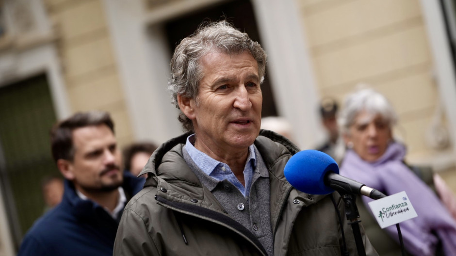 El líder del Partido Popular, Alberto Núñez Feijóo