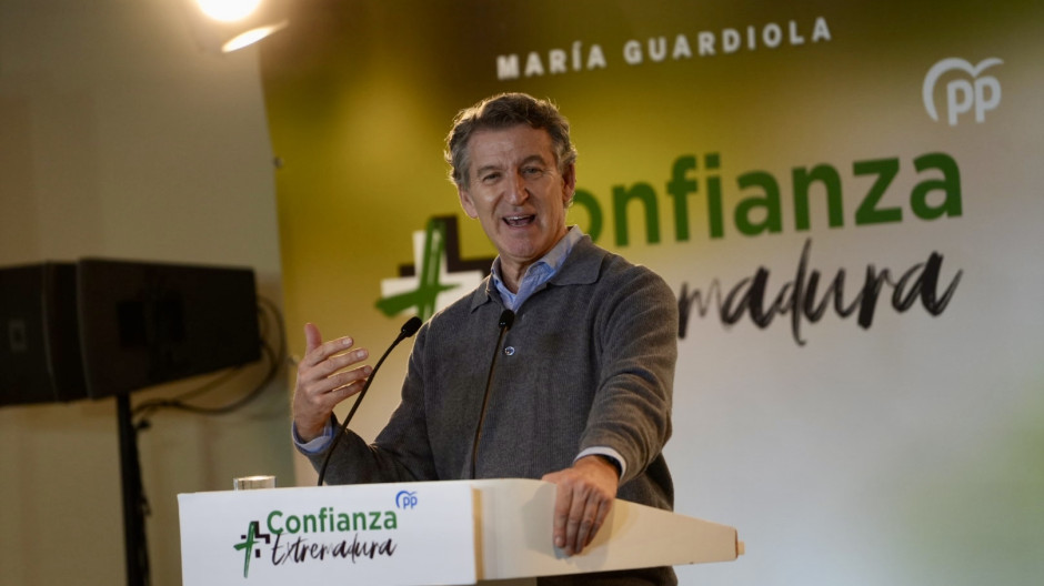 El líder del Partido Popular, Alberto Núñez Feijóo
