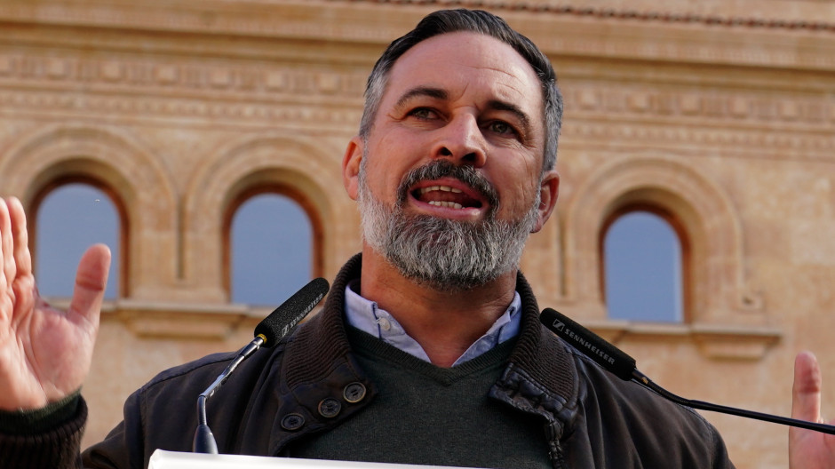 El presidente de Vox, Santiago Abascal