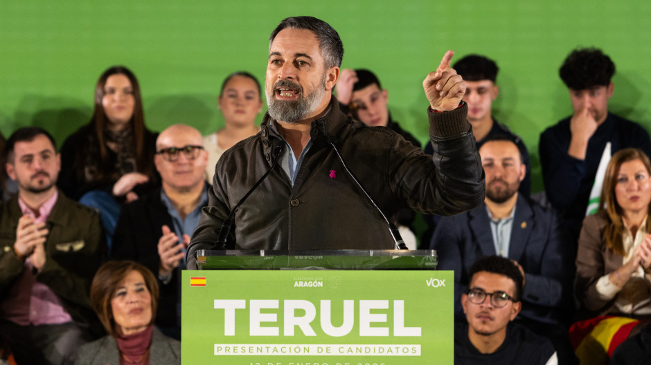 El líder de Vox, Santiago Abascal