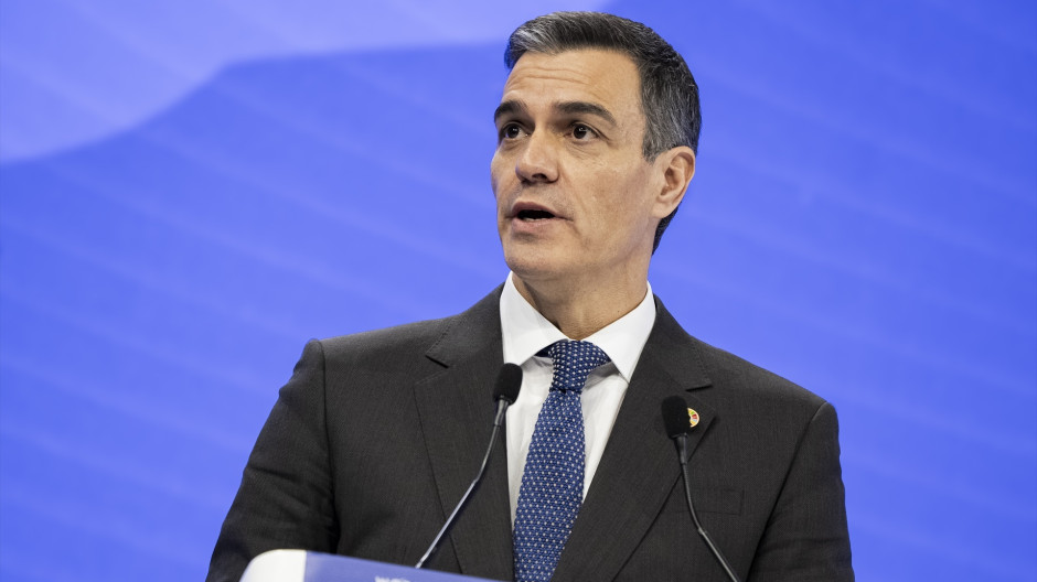 El presidente del Gobierno, Pedro Sánchez