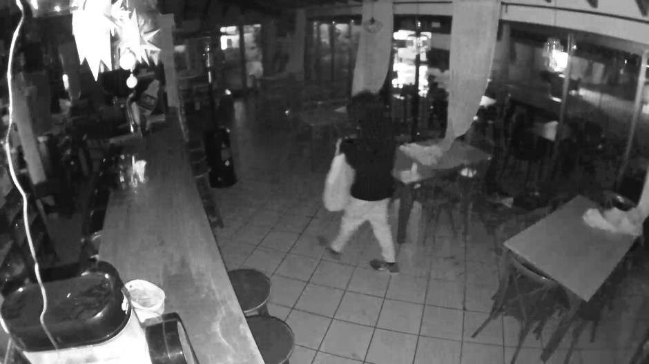 Las cámaras grabaron el robo