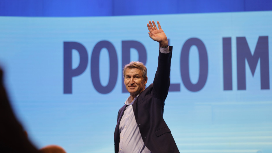 El presidente del Partido Popular, Alberto Núñez Feijóo