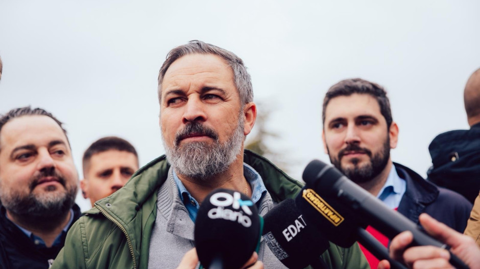 El presidente de Vox, Santiago Abascal