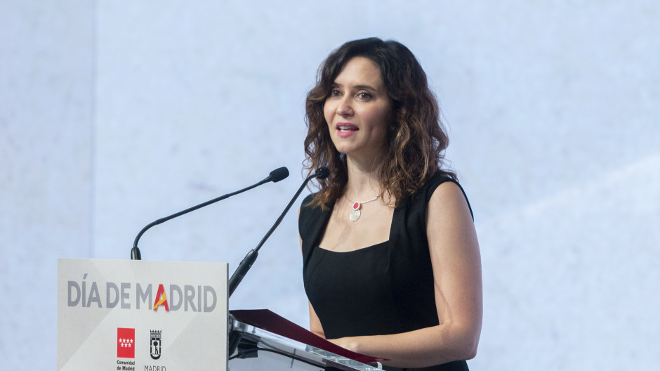 La presidenta de la Comunidad de Madrid, Isabel Díaz Ayuso