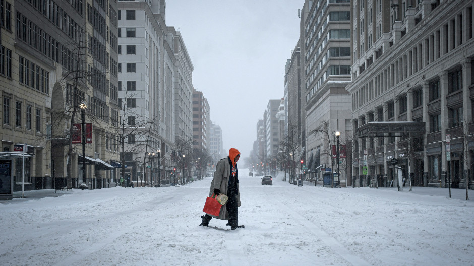 Tormenta de hielo y nieve en Estados Unidos