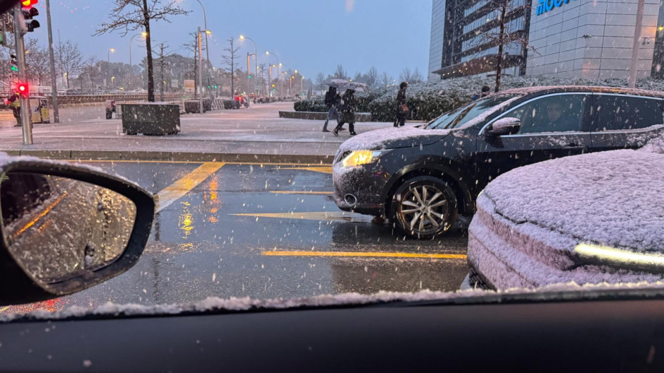 Imagen de esta mañana en plaza de Castilla