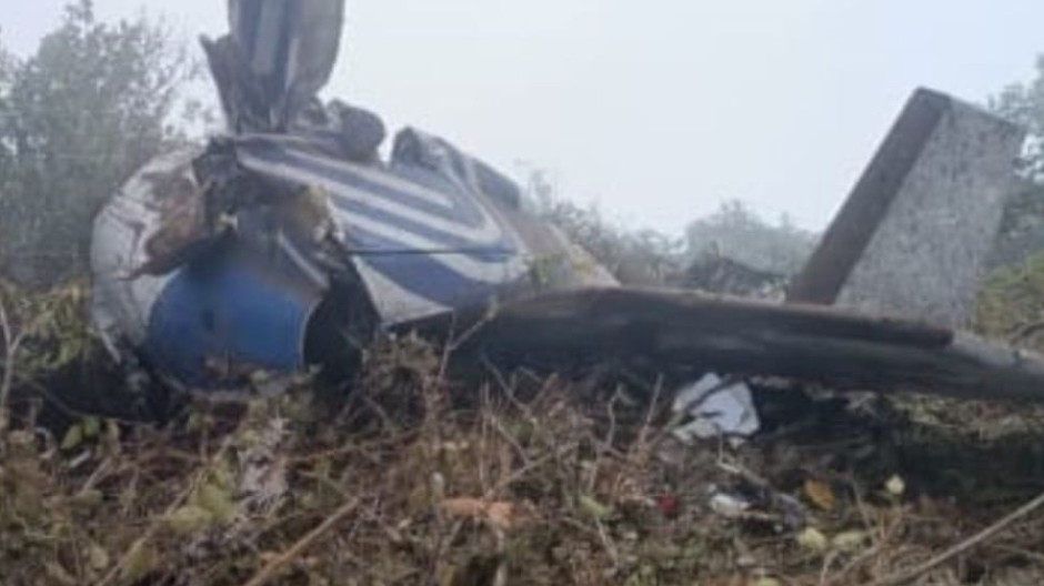 Imagen del avión accidentado en Colombia