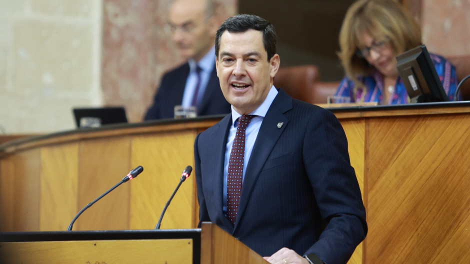 El presidente de la Junta de Andalucía, Juanma Moreno