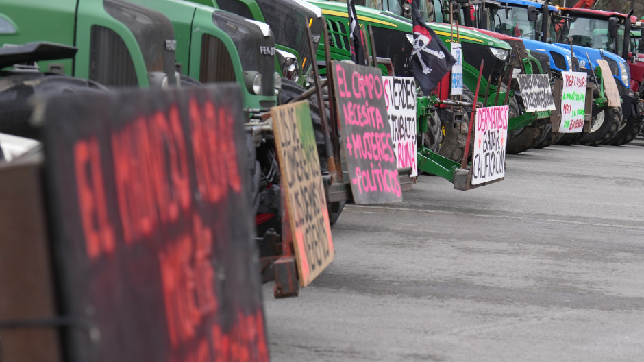 Tractorada del 29 de enero convocada por Asaja, COAG y UPA en Bilbao