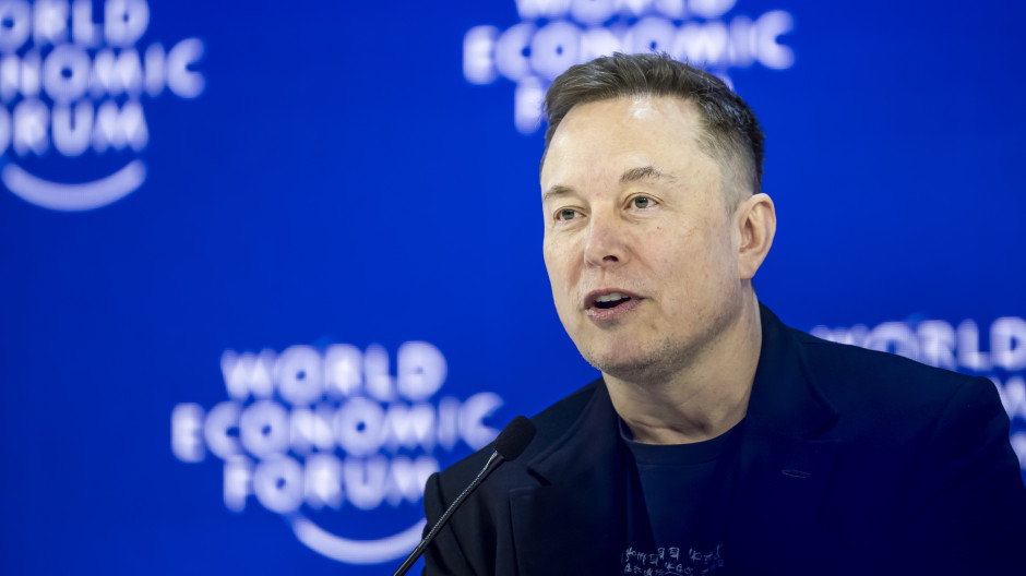Elon Musk en Davos