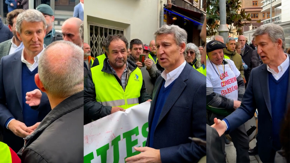 Fotogramas del vídeo publicado en la cuenta oficial de Feijóo