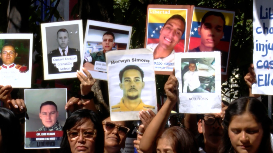 Venezolanos exigiendo la amnistía en Venezuela