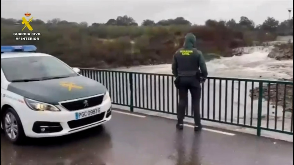 Efectos del temporal en distintos puntos de Extremadura