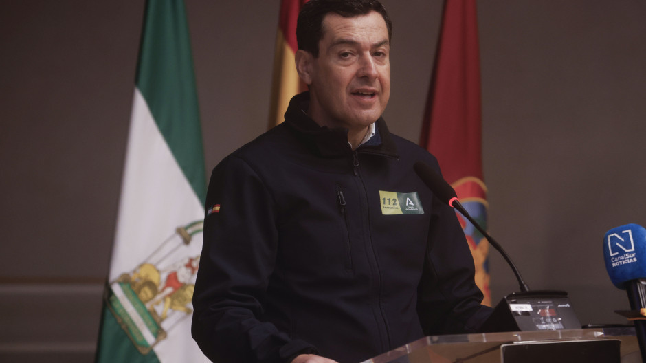 El presidente de la Junta de Andalucía, Juanma Moreno