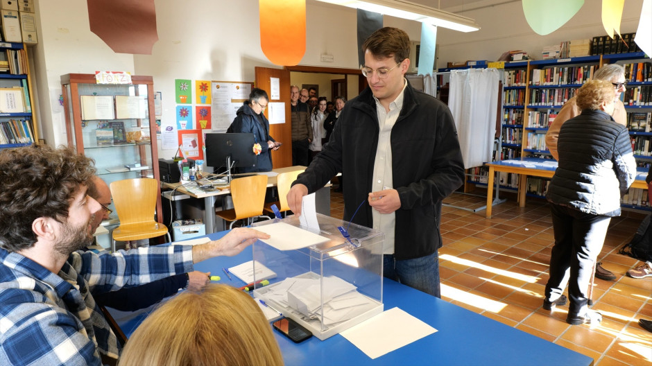 El candidato de CHA a la Presidencia de Aragón, Jorge Pueyo