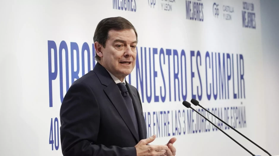 El presidente del Partido Popular de Castilla y León, Alfonso Fernández Mañueco, y candidato a la Junta, en una imagen de archivo