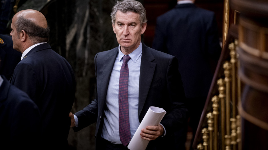 El líder del Partido Popular, Alberto Núñez Feijóo