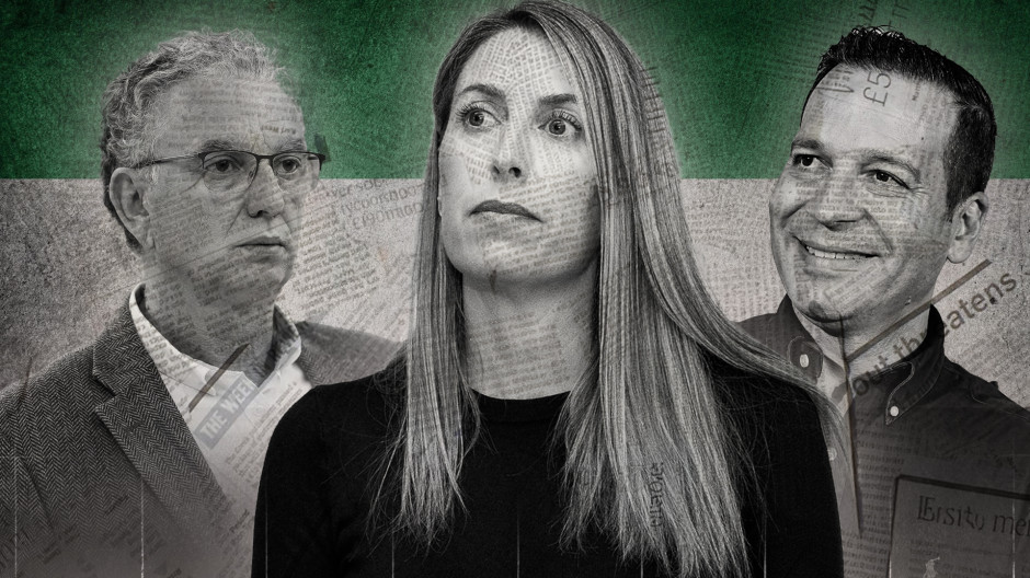 Fotomontaje de Quintana, Guardiola y Fernández