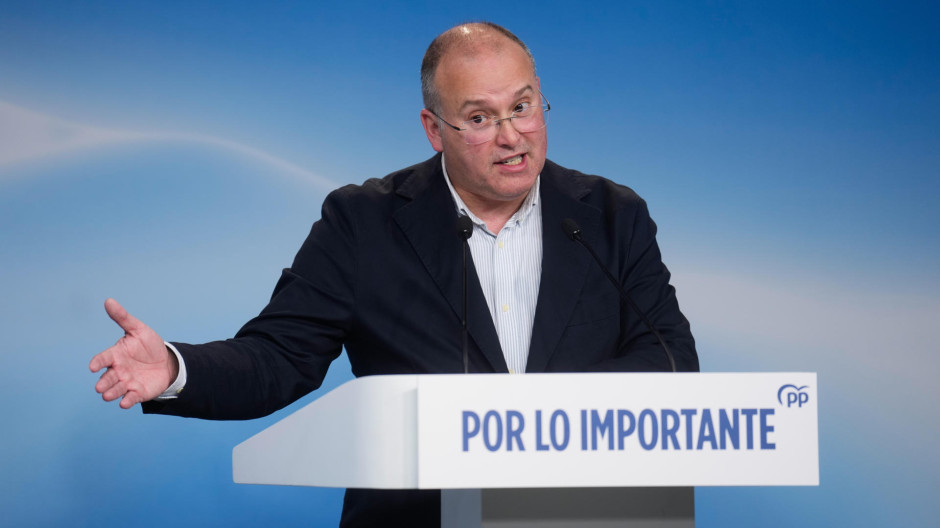 El secretario general del Partido Popular, Miguel Tellado