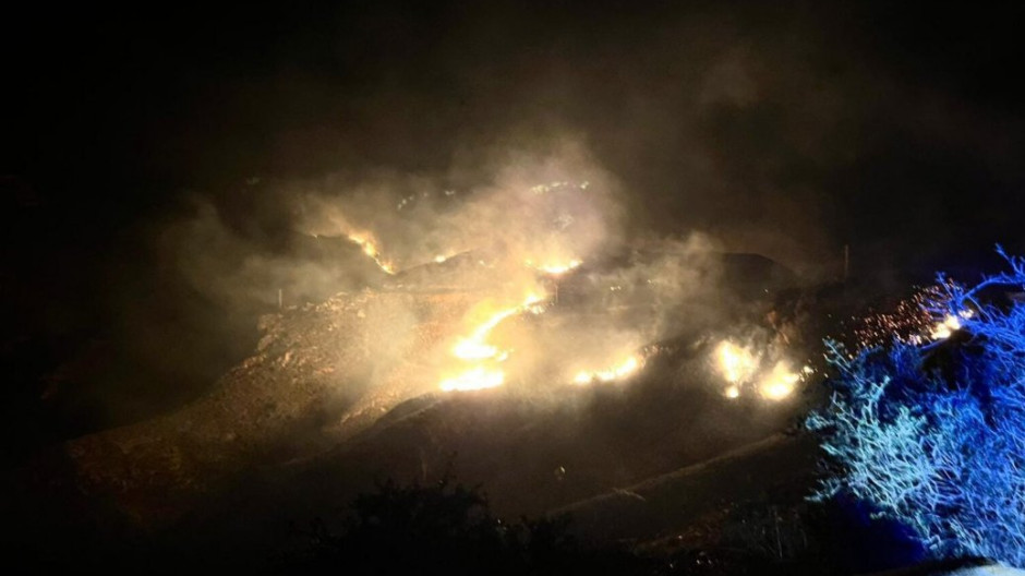 Incendio en Cabo Tiñoso, Cartagena