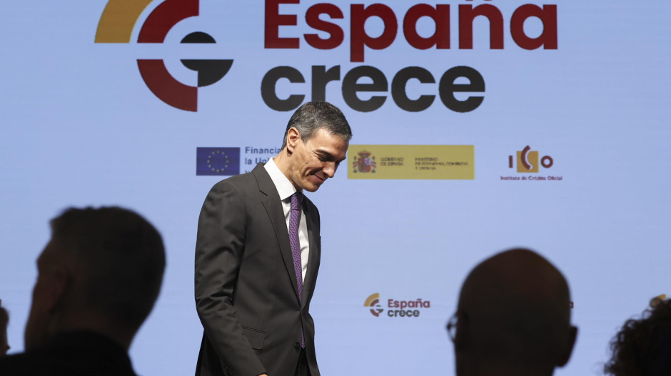 Pedro Sánchez en la tercera presentación de España Crece