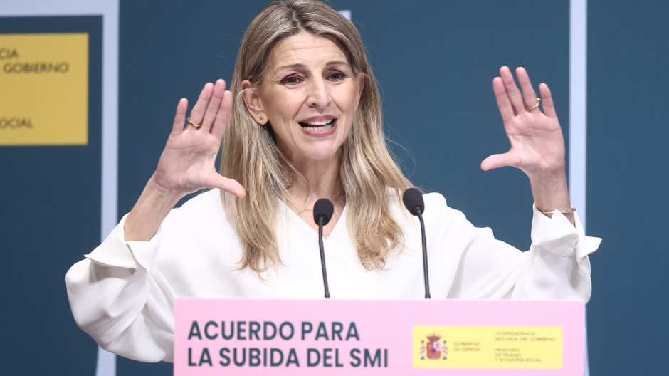 La vicepresidenta segunda y ministra de Trabajo