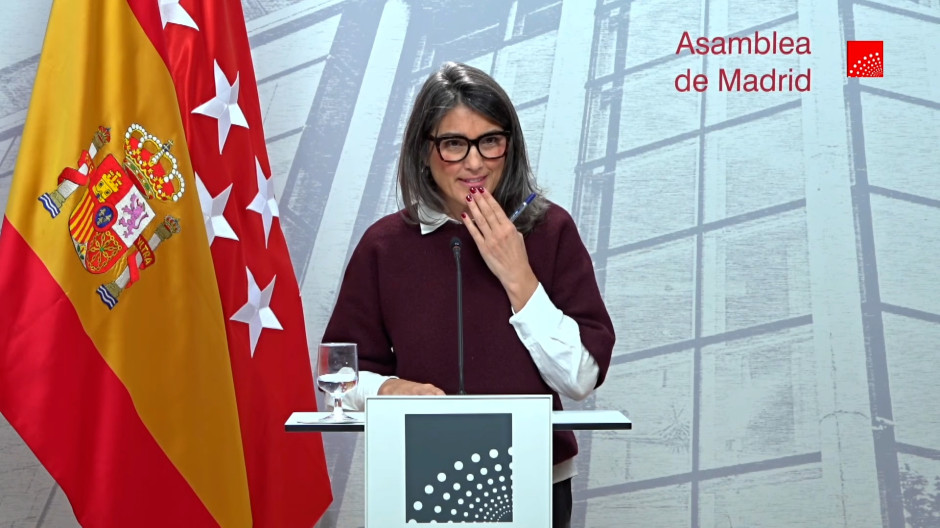 La portavoz de Más Madrid en la Asamblea, Manuela Bergerot