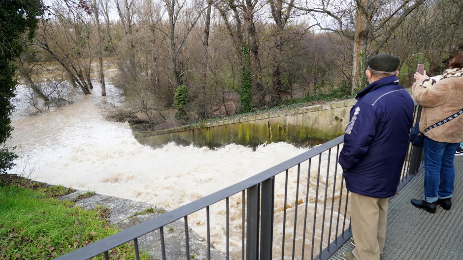 Desembocadura del río Esgueva en el Pisuerga, en Valladolid