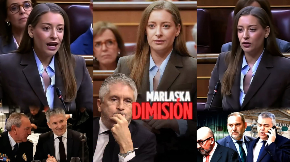 Fotomontaje del vídeo publicado por las redes sociales del Partido Popular