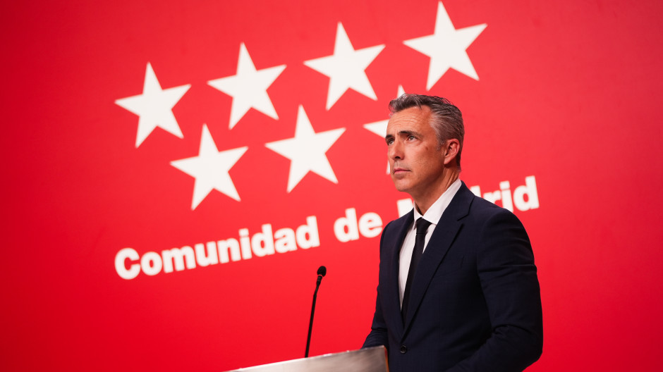 El consejero de Medio Ambiente de la Comunidad de Madrid, Carlos Novillo