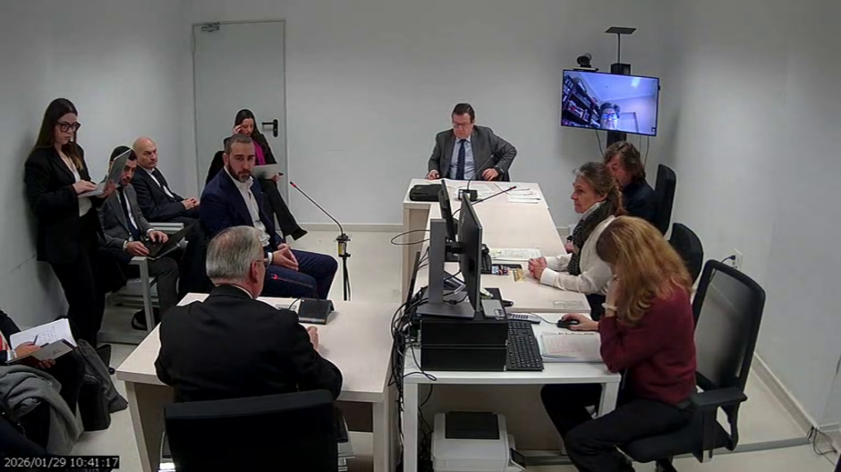 Víctor de Aldama durante su declaración ante el juez Pedraz el pasado 29 de enero