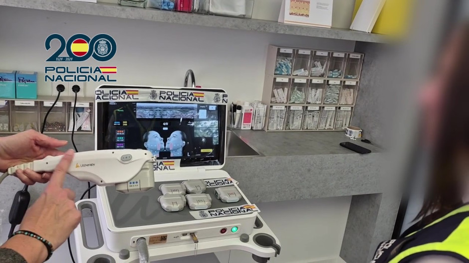 Intervienen en una clínica de Madrid una máquina falsa que prometía rejuvenecer la cara