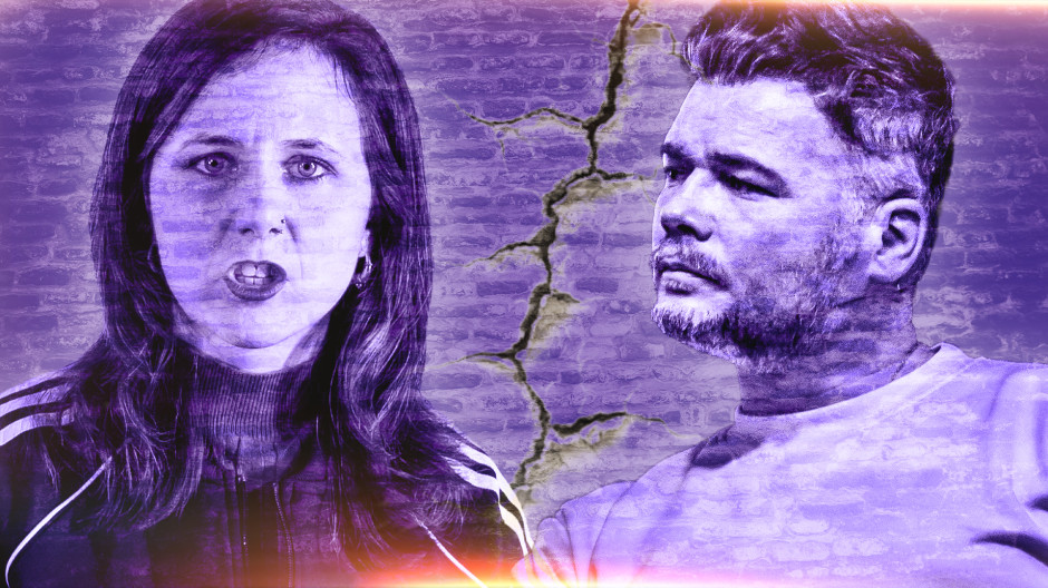 Fotomontaje de Ione Belarra y Gabriel Rufián