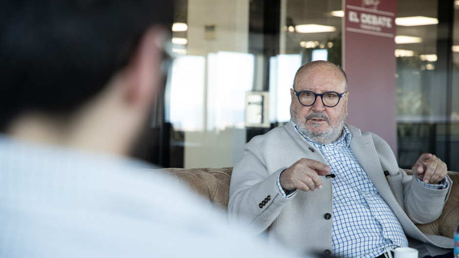 Mariano Gomá, presidente de Foro España Cívica, durante su entrevista con El Debate