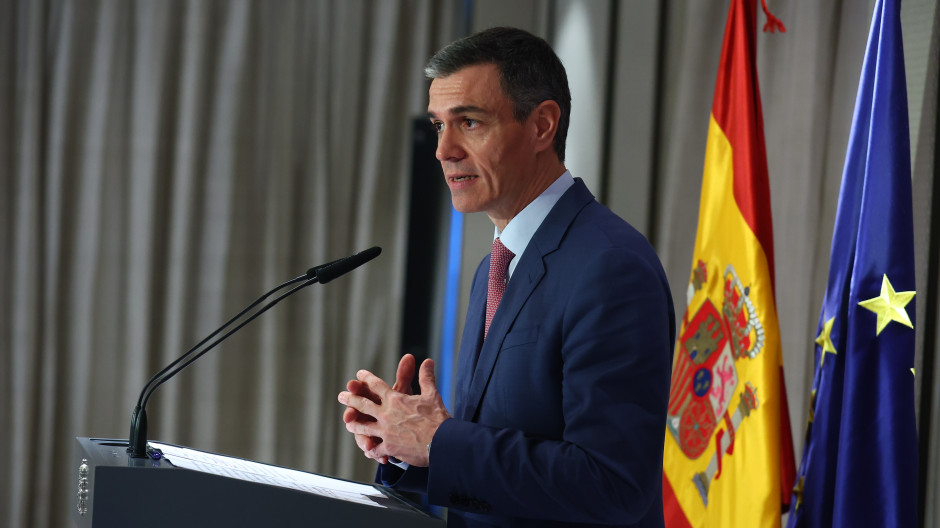 El presidente del Gobierno, Pedro Sánchez