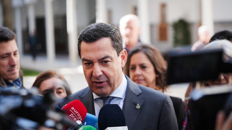 El presidente de la Junta de Andalucía, Juanma Moreno